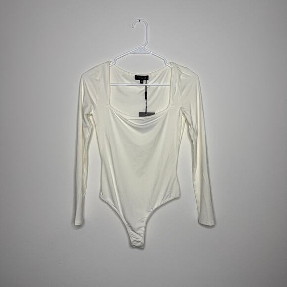 JLUXLABEL Tops - NEW Long Sleeve Bodysuit Ivory JLUXLABEL Stretch Size M
